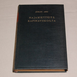 Juhani Aho Hajamietteitä kapinaviikoilta